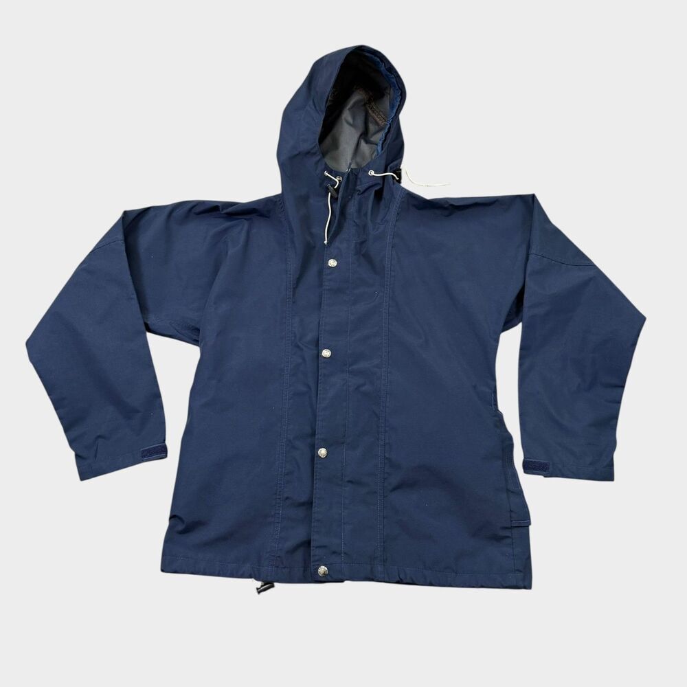 Vtg North Face Brown Label Gore-Tex Mountain Parka Jacket USA Made Blue Mens M